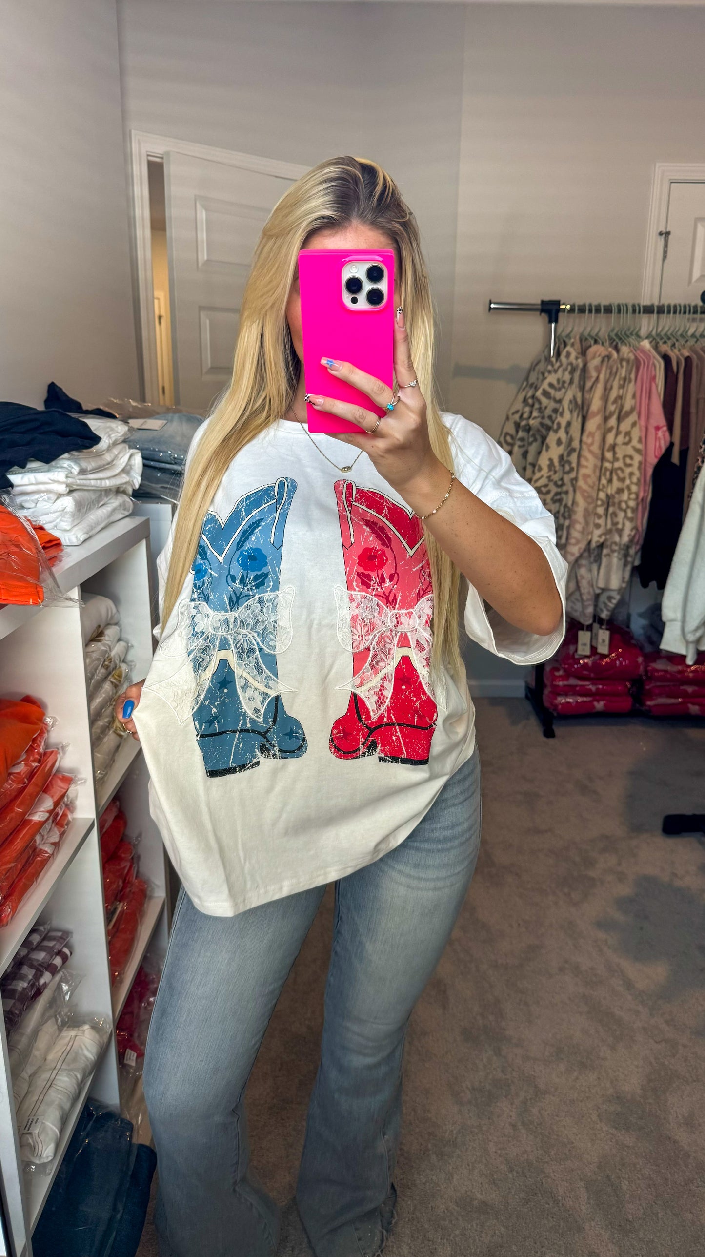 Boots N' Bows Top