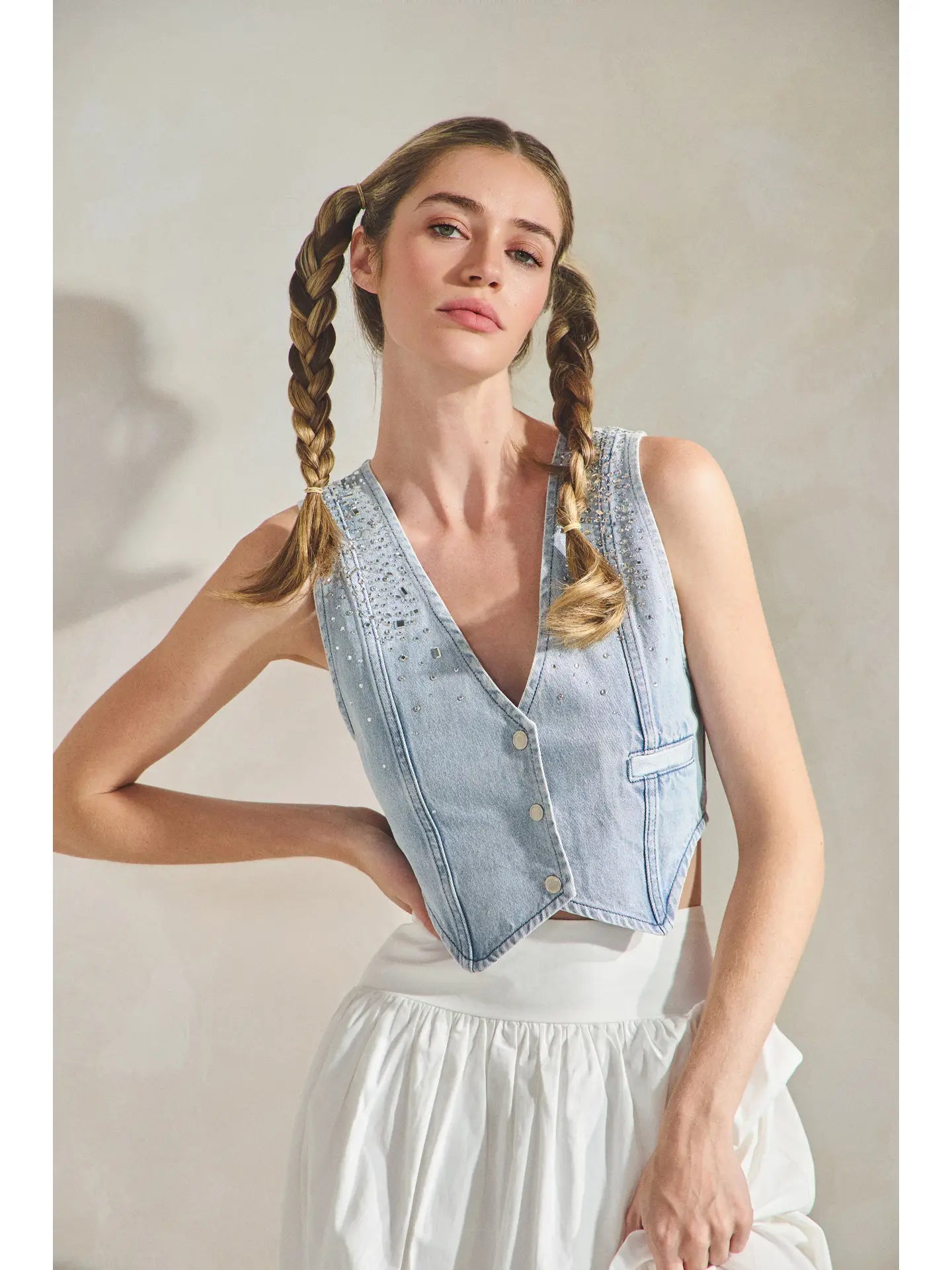 Rhinestone Cowgirl Vest