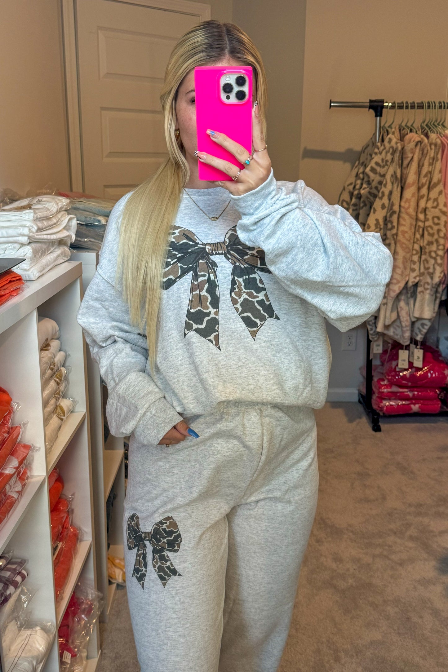 Camo Bow Sweatpants
