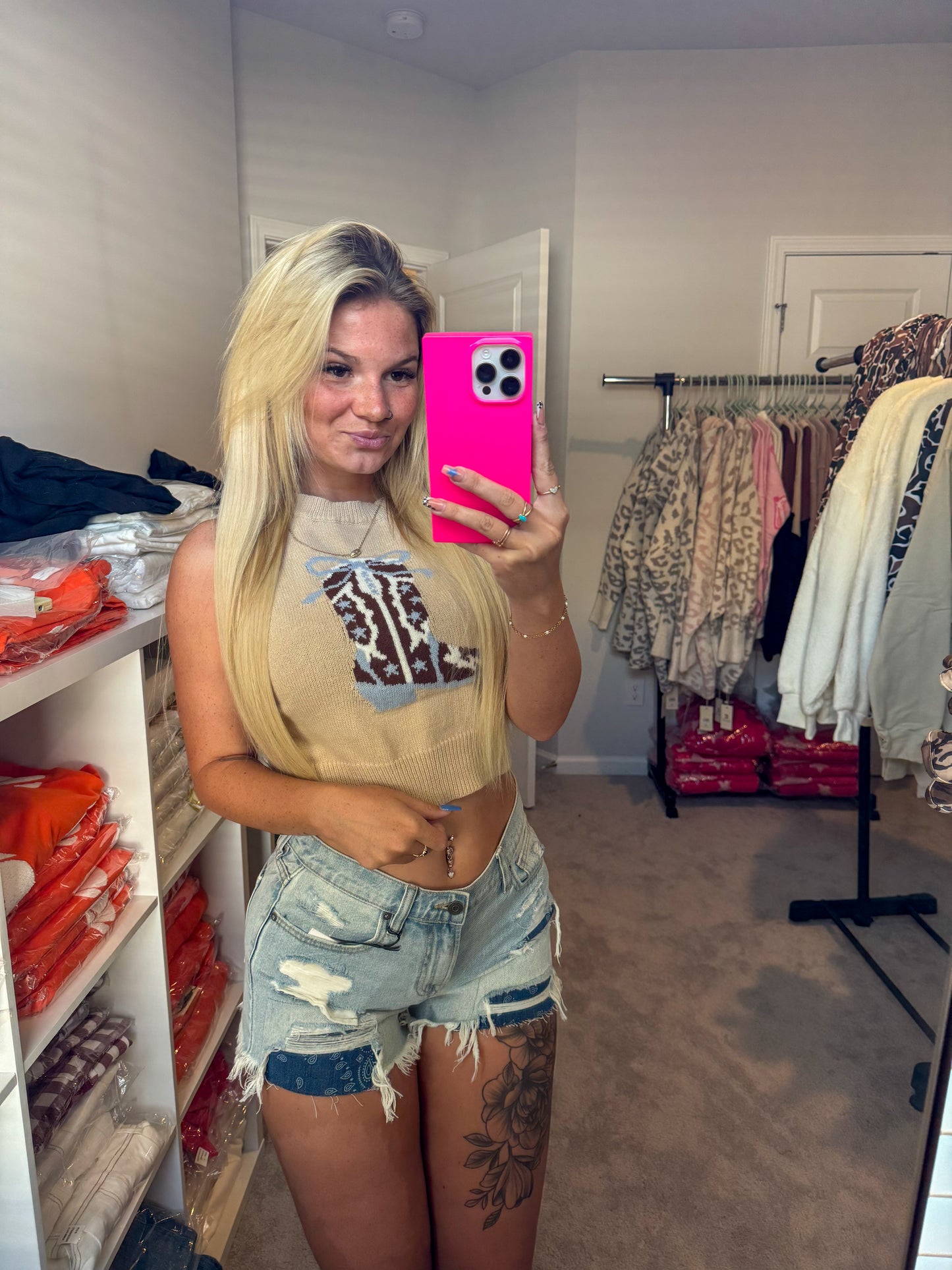 Sleeveless Boots Tank