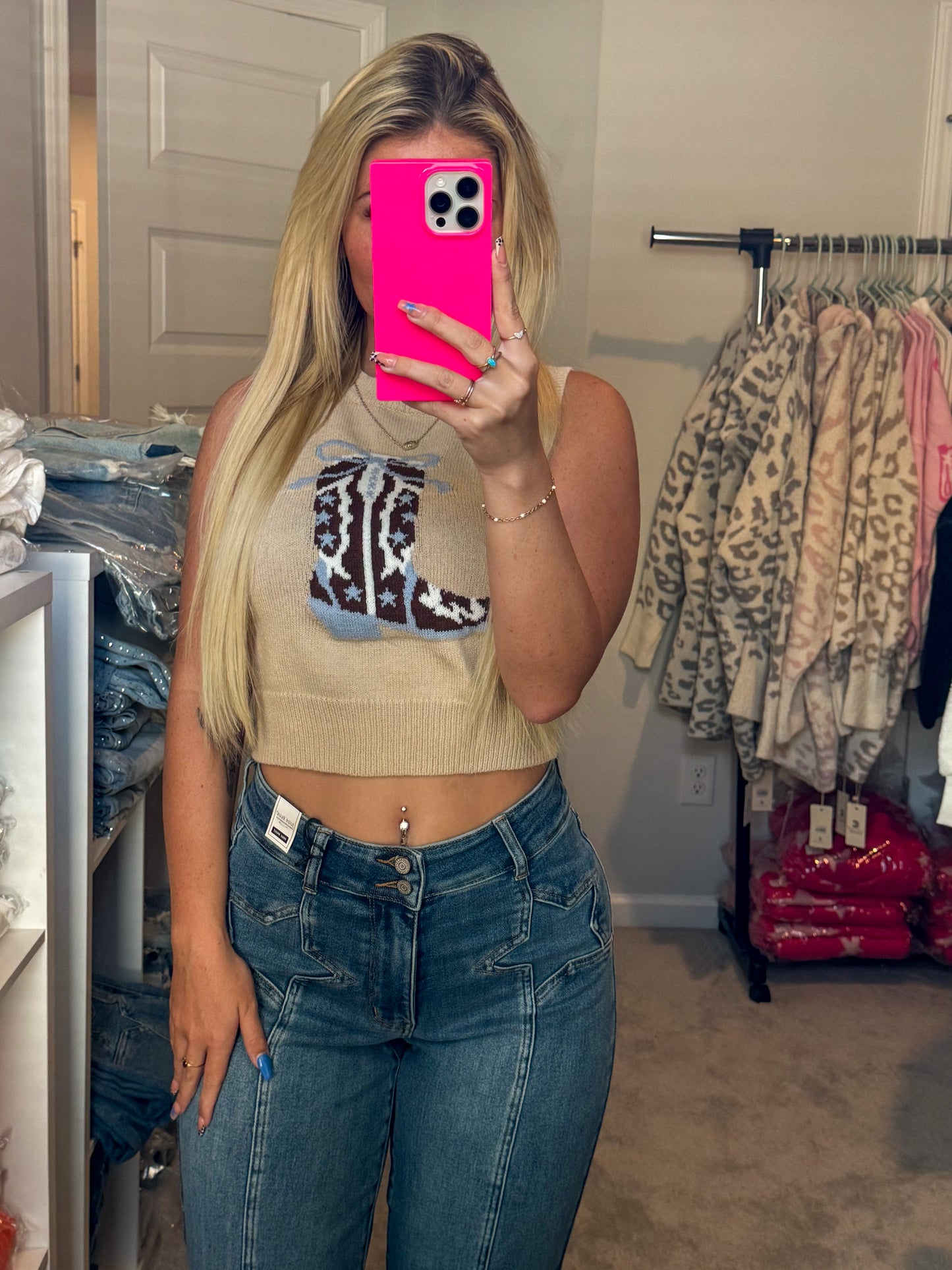 Sleeveless Boots Tank