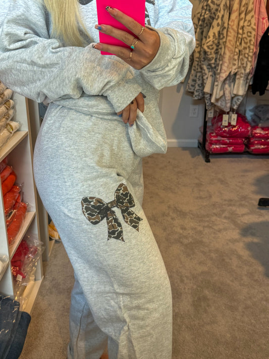 Camo Bow Sweatpants