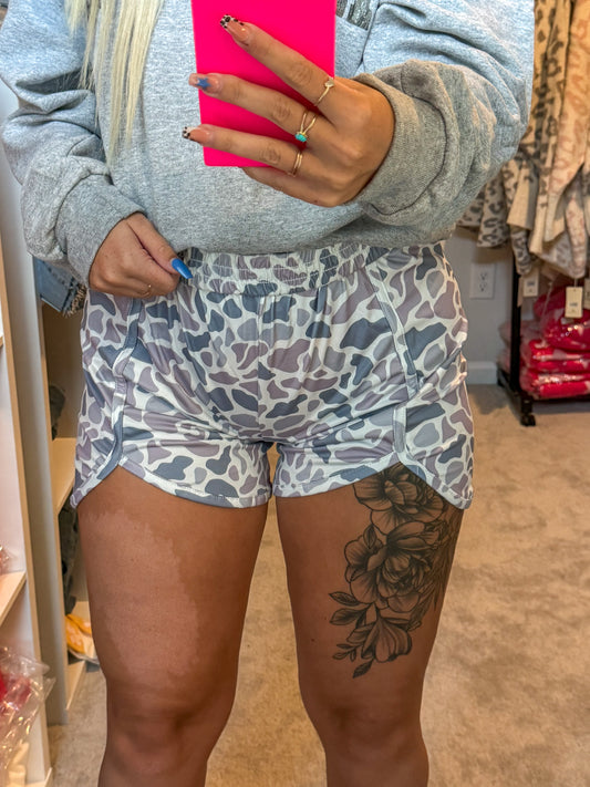 White Camo Shorts