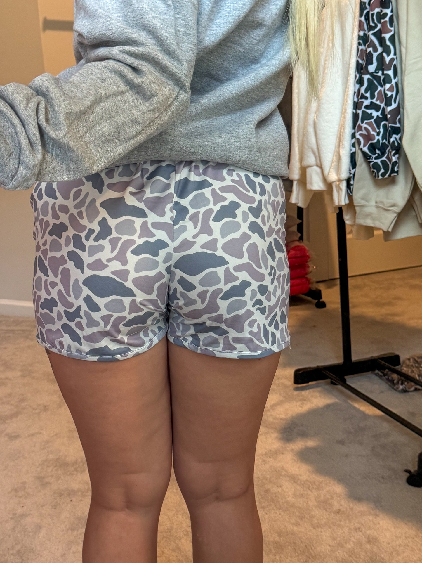 White Camo Shorts