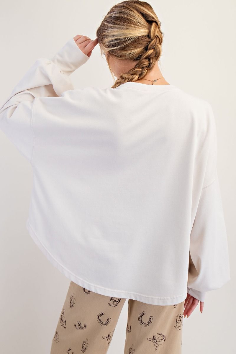 Long Sleeve Cheetah Star Top