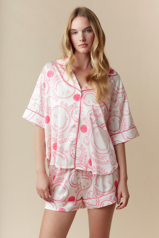 Smiley Face PJ Set